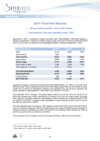 SSI - PR - 2014 HY Results 09032014